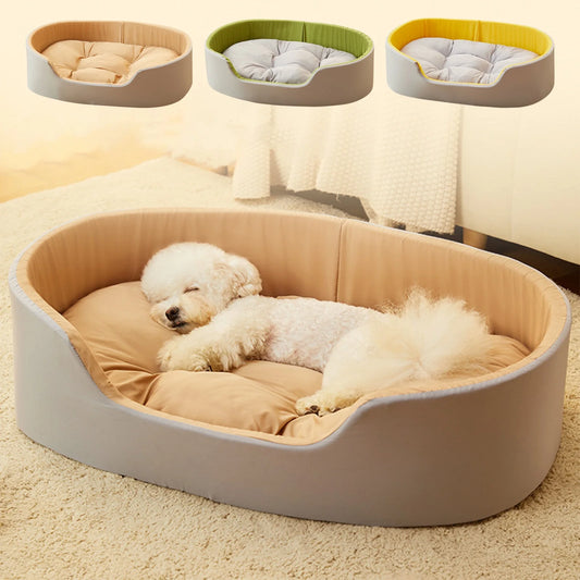 Dog Beds under $20!  Plush Dog Bed Pet Kennel Washable Double Sided Pet Cats Litter Dog Large Three Dimensional Kennel Washable and Soft